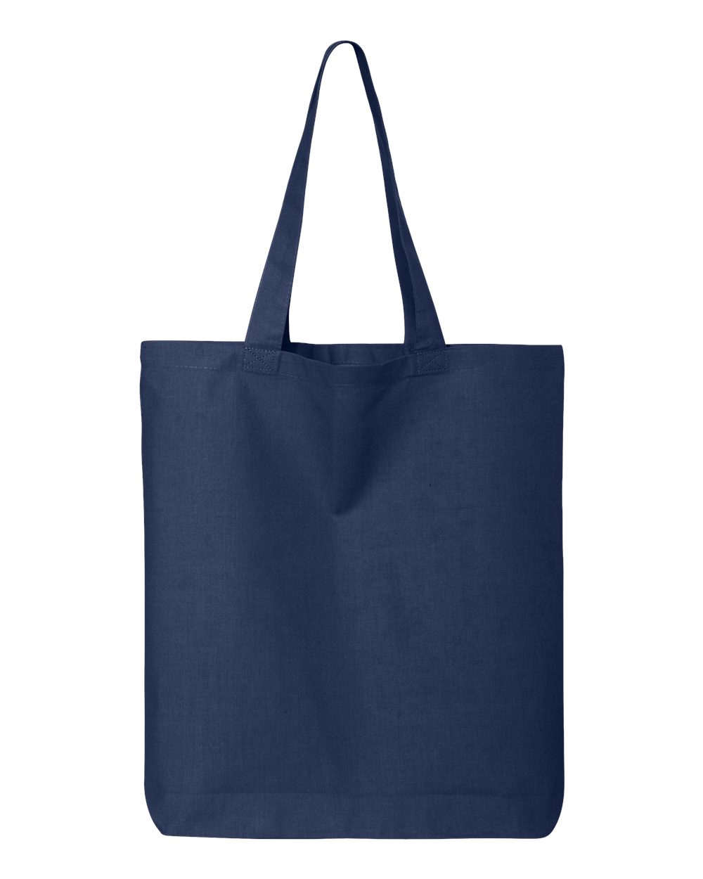 Front View of Navy 12L Economical Tote - QTBG