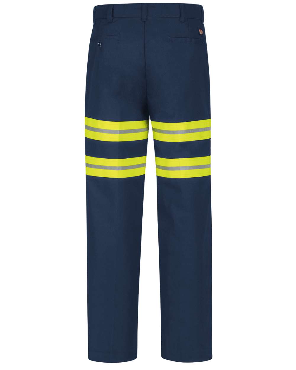 Front View of Navy - 30I Enhanced Visibility Dura-Kap® Industrial Pants - PT20E