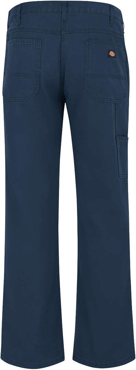 Front View of Navy - 30I Industrial Duck Carpenter Jeans - LU23