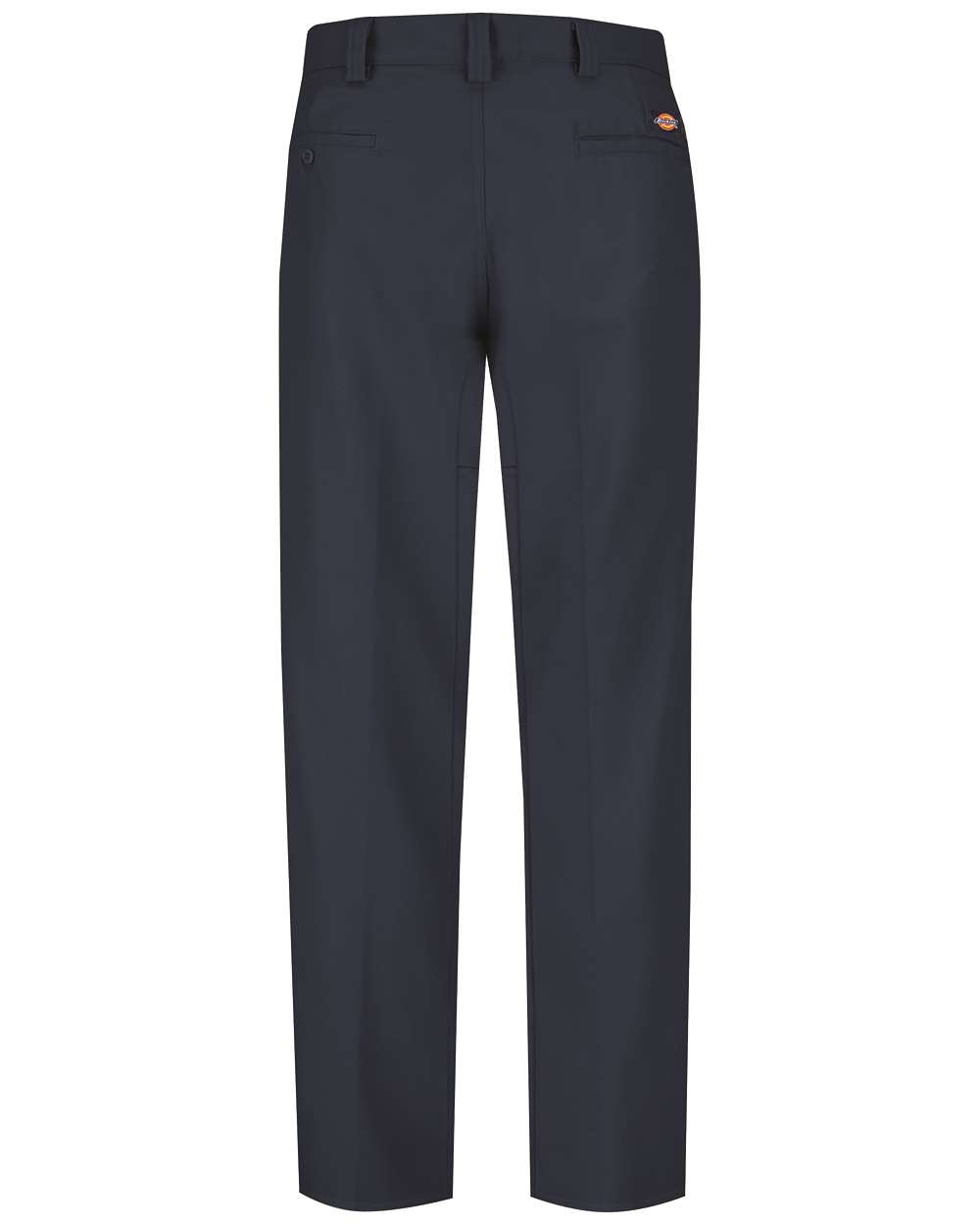 Front View of Navy - 30I Plain Front Work Pants - WP70