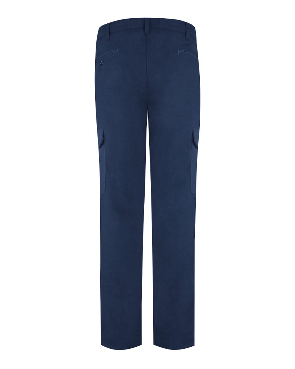Rear View of Navy - 31I Cargo Pocket Work Pants - ComforTouch - Extended Sizes - PLC2EXT