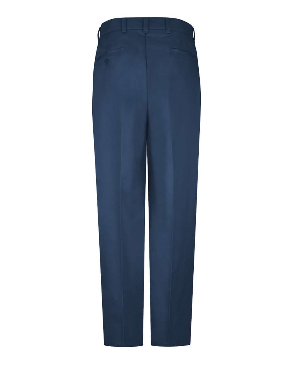 Front View of Navy - 31I Wrinkle-Resistant Cotton Work Pants Odd Waist Sizes - PC20ODD