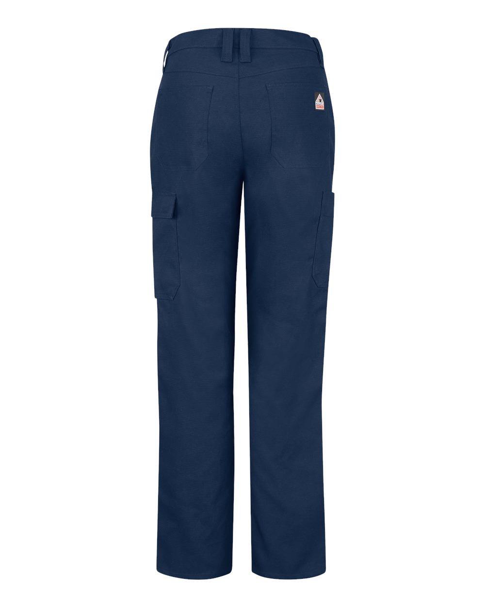 Front View of Navy - 34 Unhemmed Women's Extended Sizes IQ Series® Lightweight Comfort Pants - QP15EXT