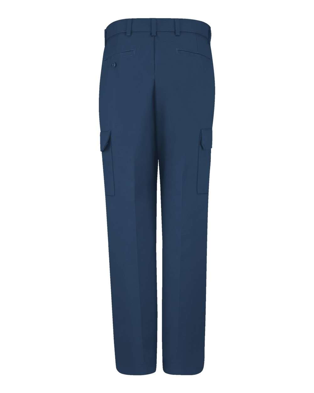 Front View of Navy - 37 Unhemmed Industrial Cargo Pants - Odd Sizes - PT88ODD