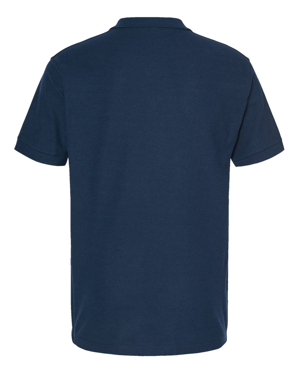 Front View of Navy 50/50 Sport Pique Polo - 400
