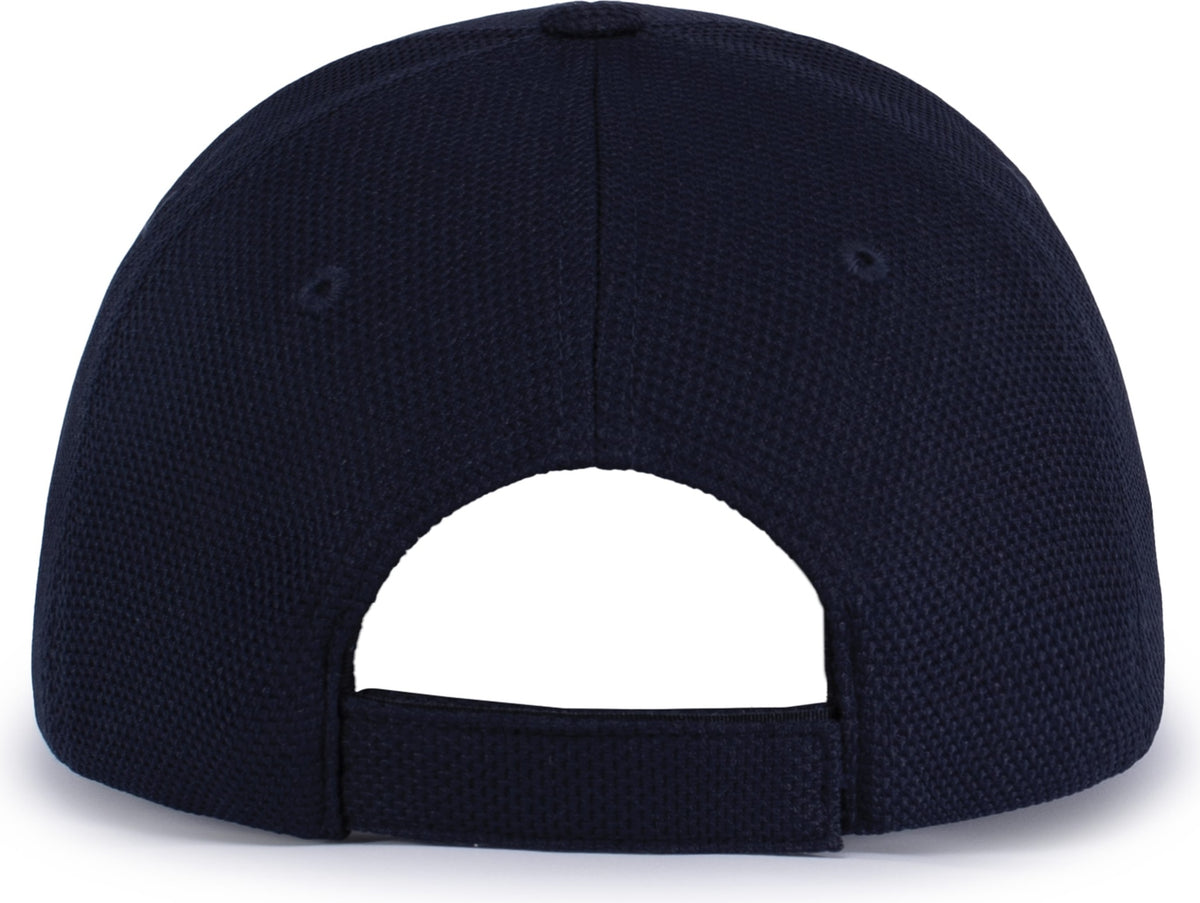 Rear View of NAVY ADJUSTABLE WICKING MESH CAP