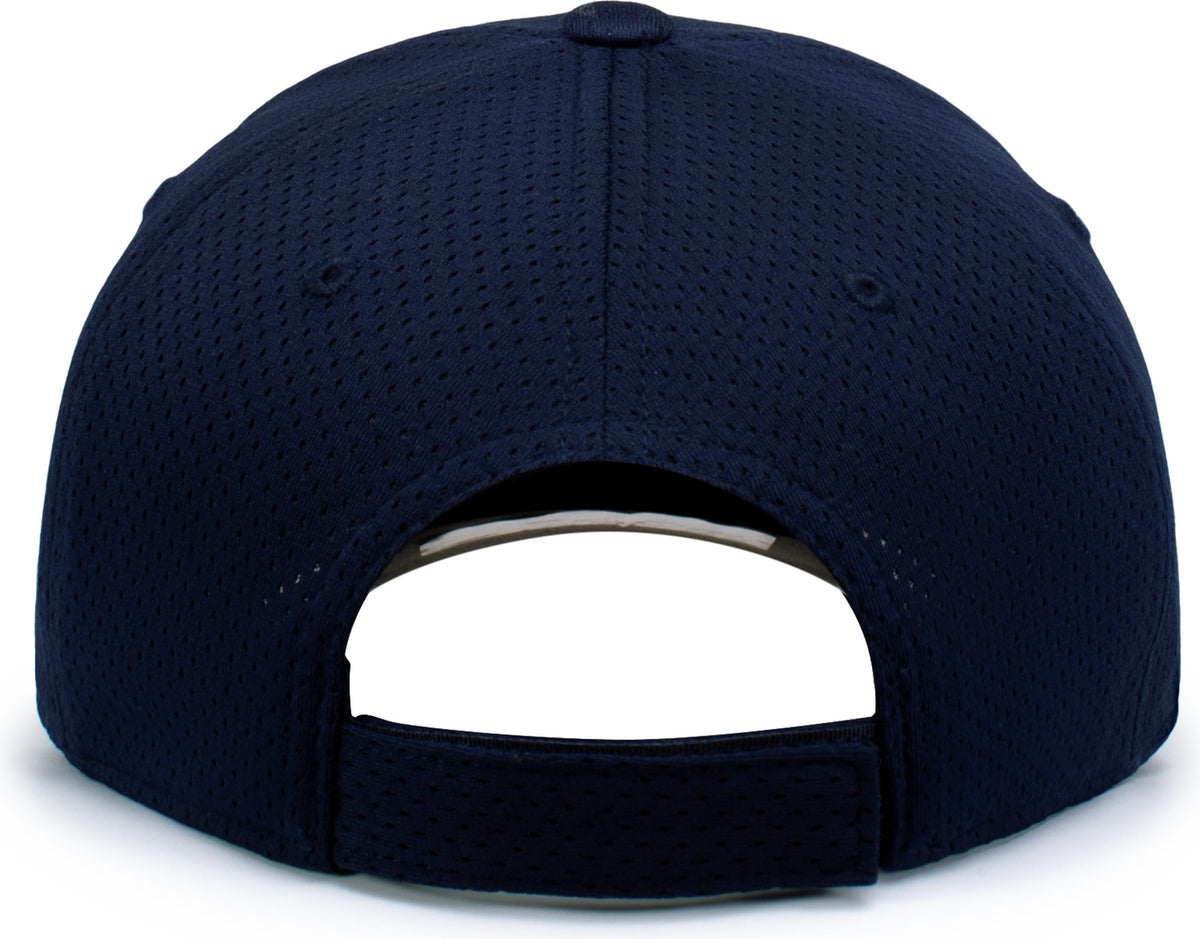 Rear View of NAVY ATHLETIC MESH CAP