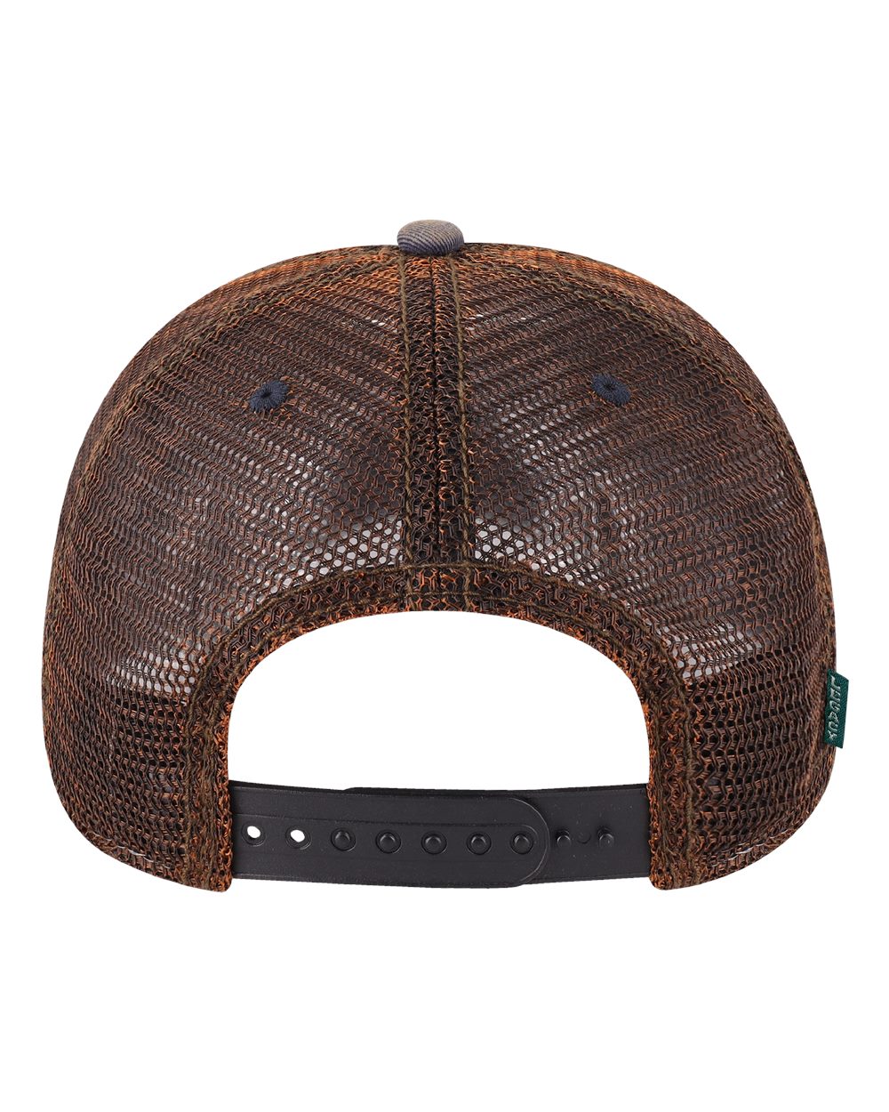 Front View of Navy/ Brown Old Favorite Trucker Cap - OFA