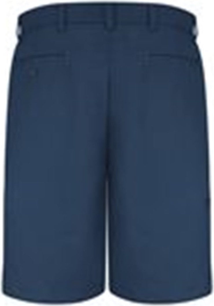 Front View of Navy Cell Phone Pocket Shorts Extended Sizes - PT4CEXT