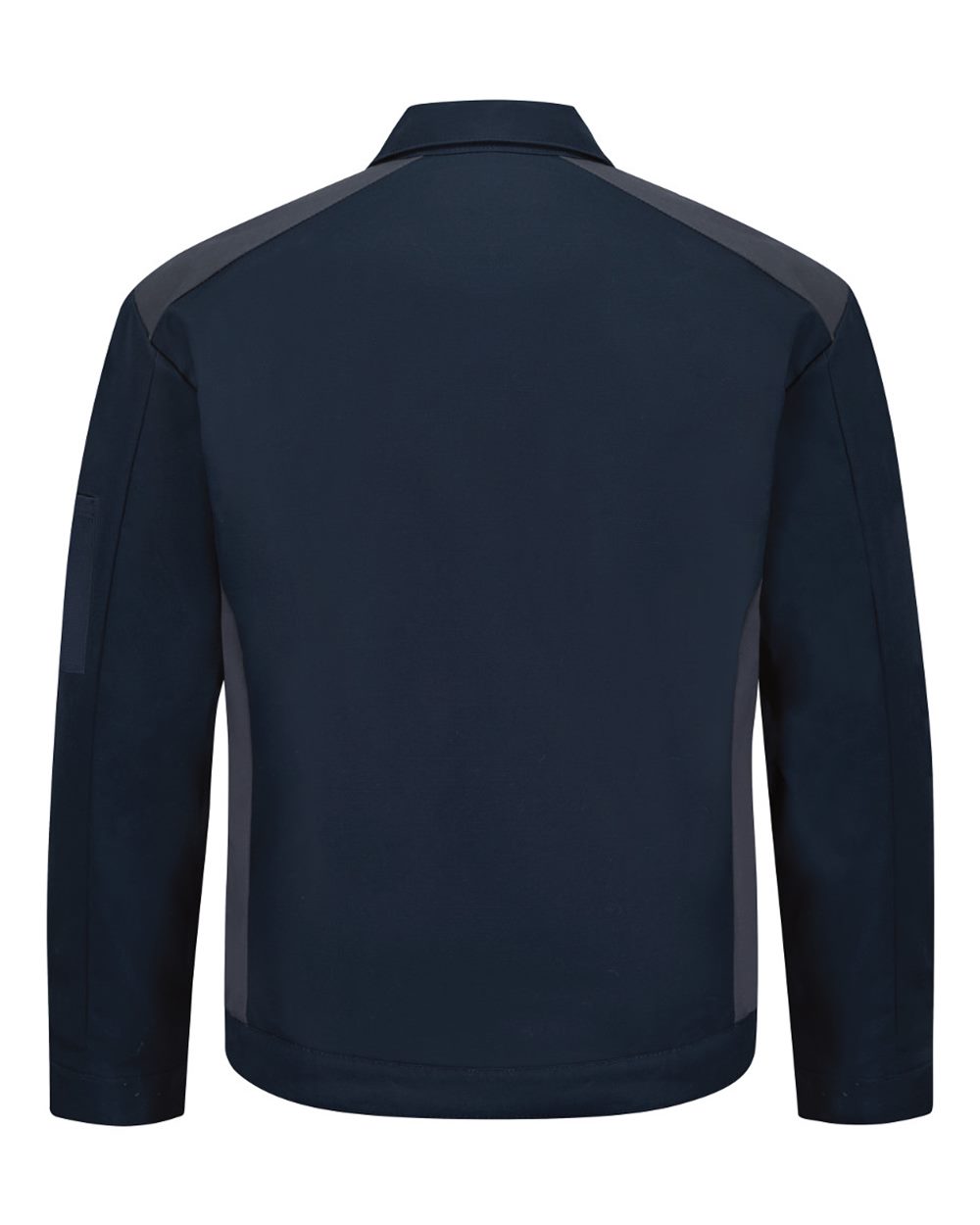 Front View of Navy/ Charcoal Performance Crew Jacket - JY20