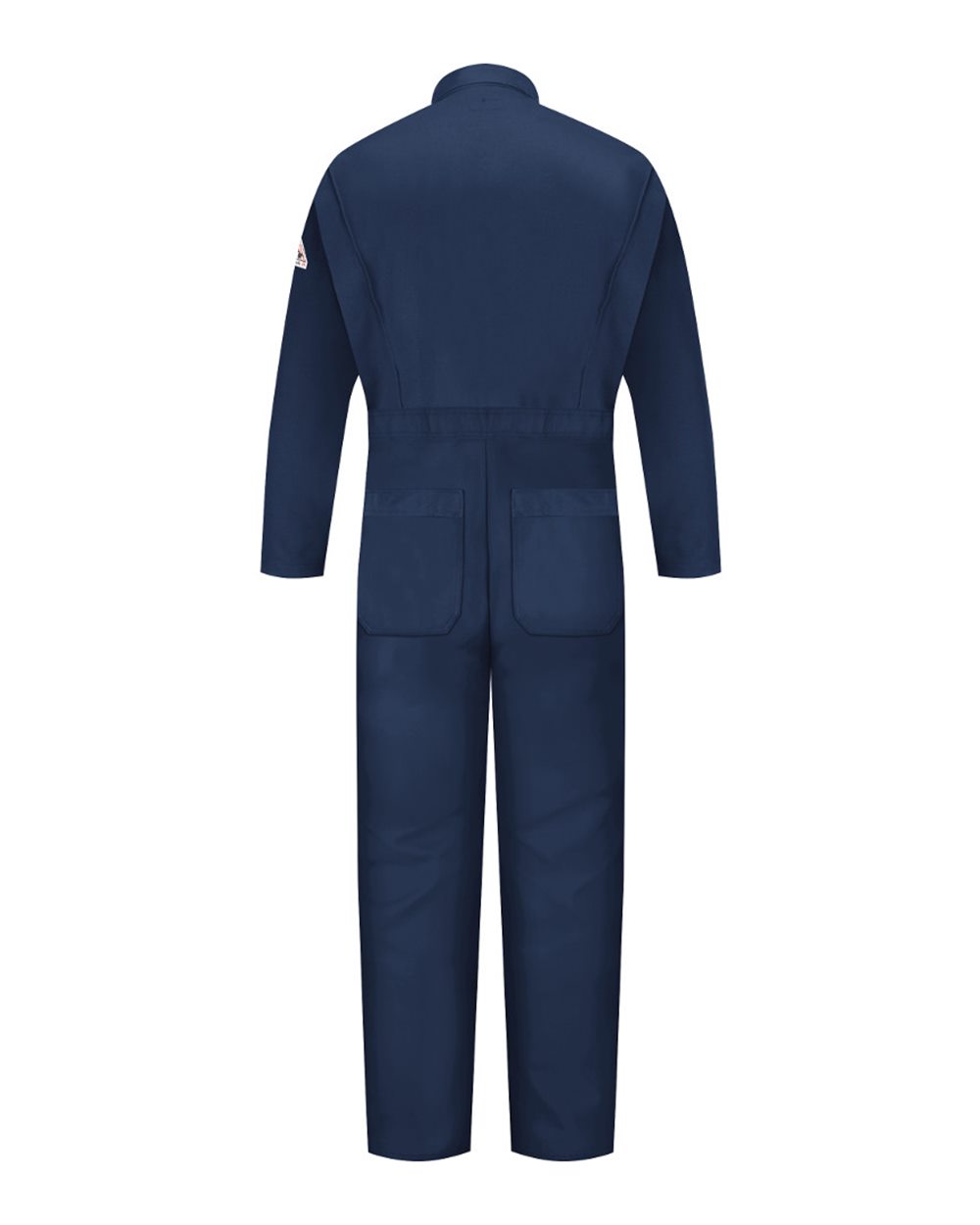Front View of Navy Classic Industrial Coverall - Excel FR - CEH2