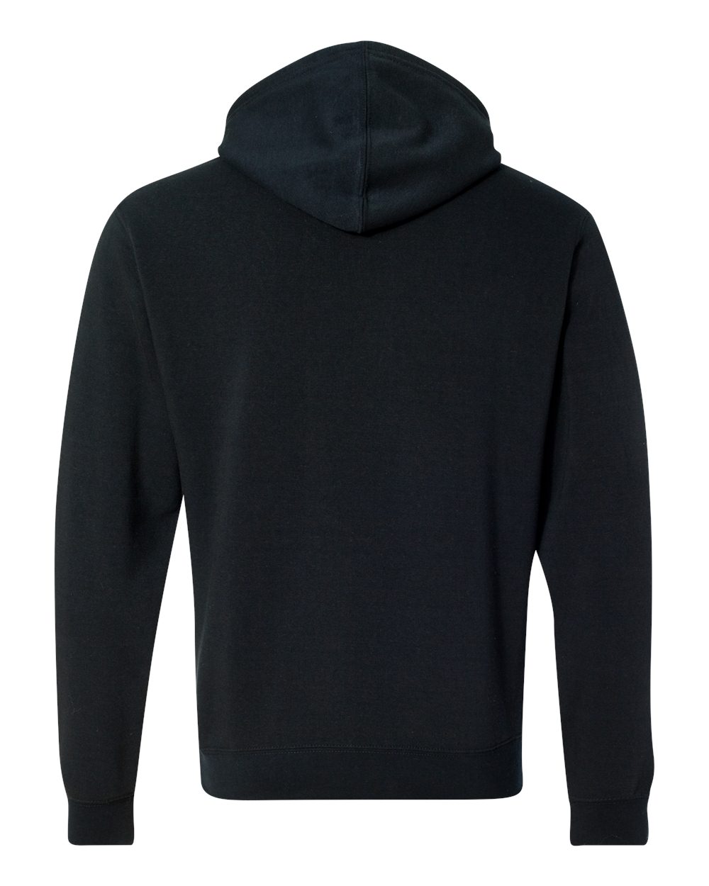 Rear View of Navy Cloud Fleece Hooded Sweatshirt - 8620