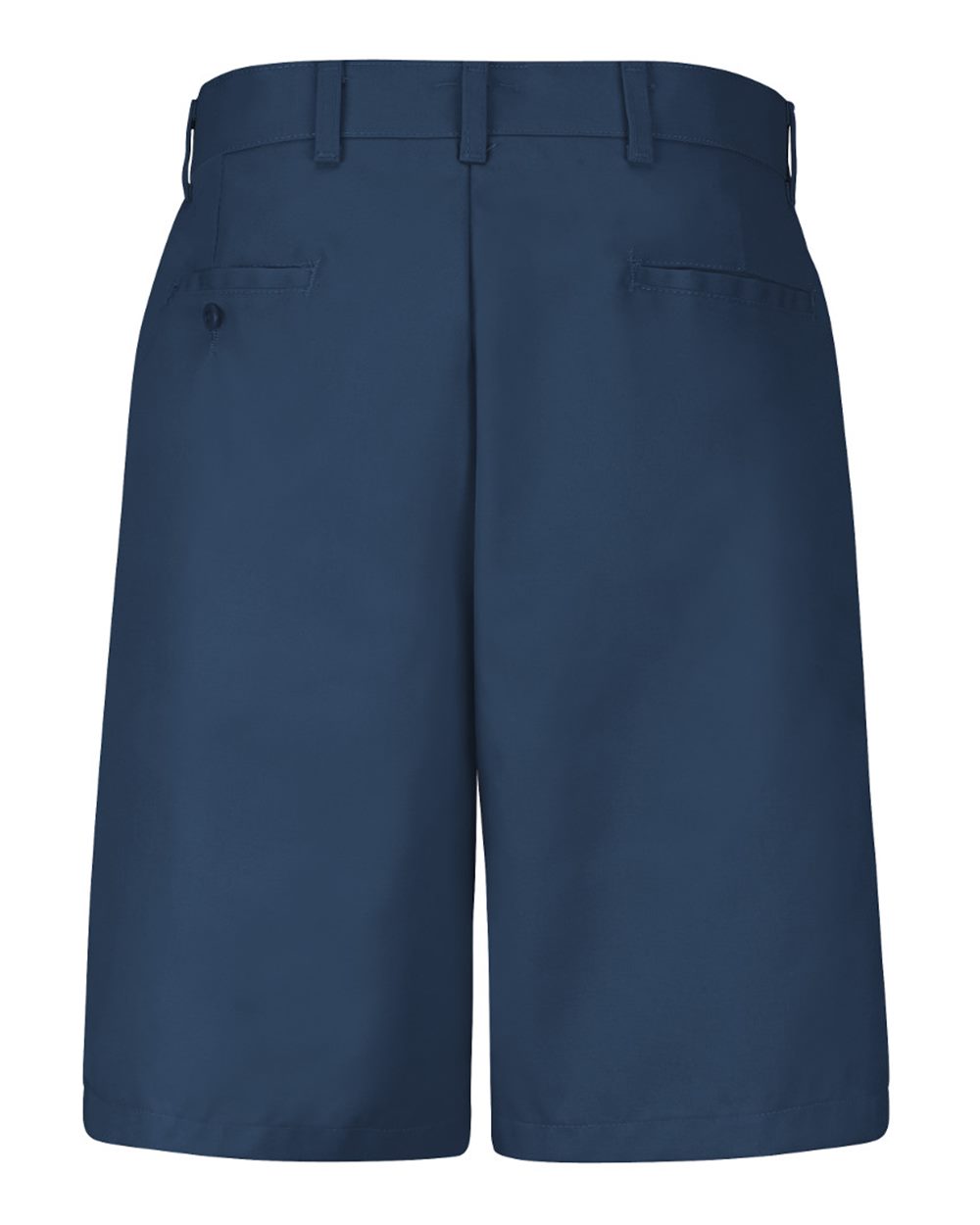 Navy Cotton Casual Plain Front Shorts - Extended Sizes - PC26EXT