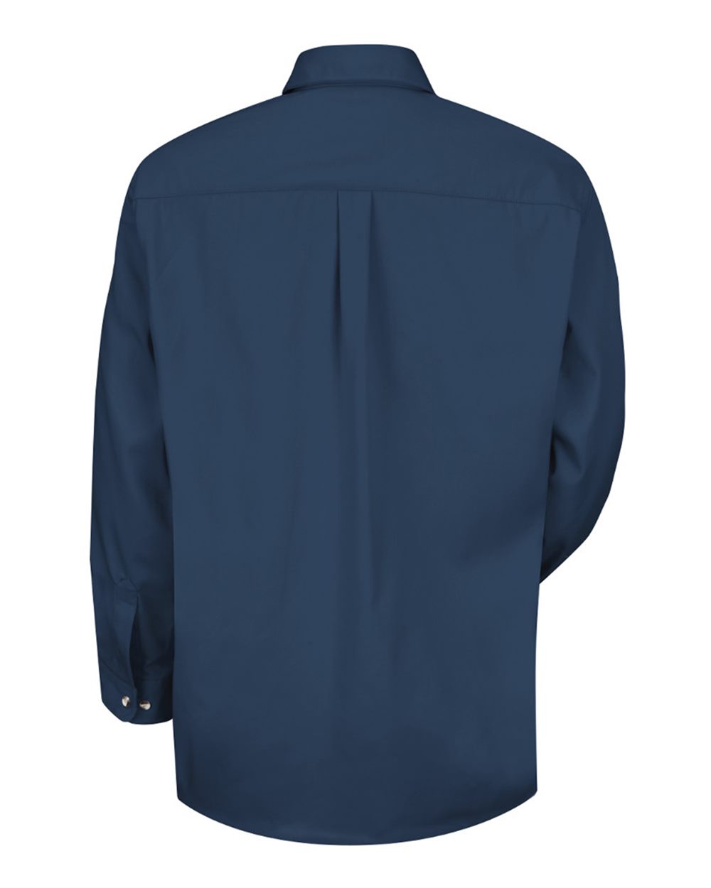 Front View of Navy Cotton Contrast Dress Shirt - SC74