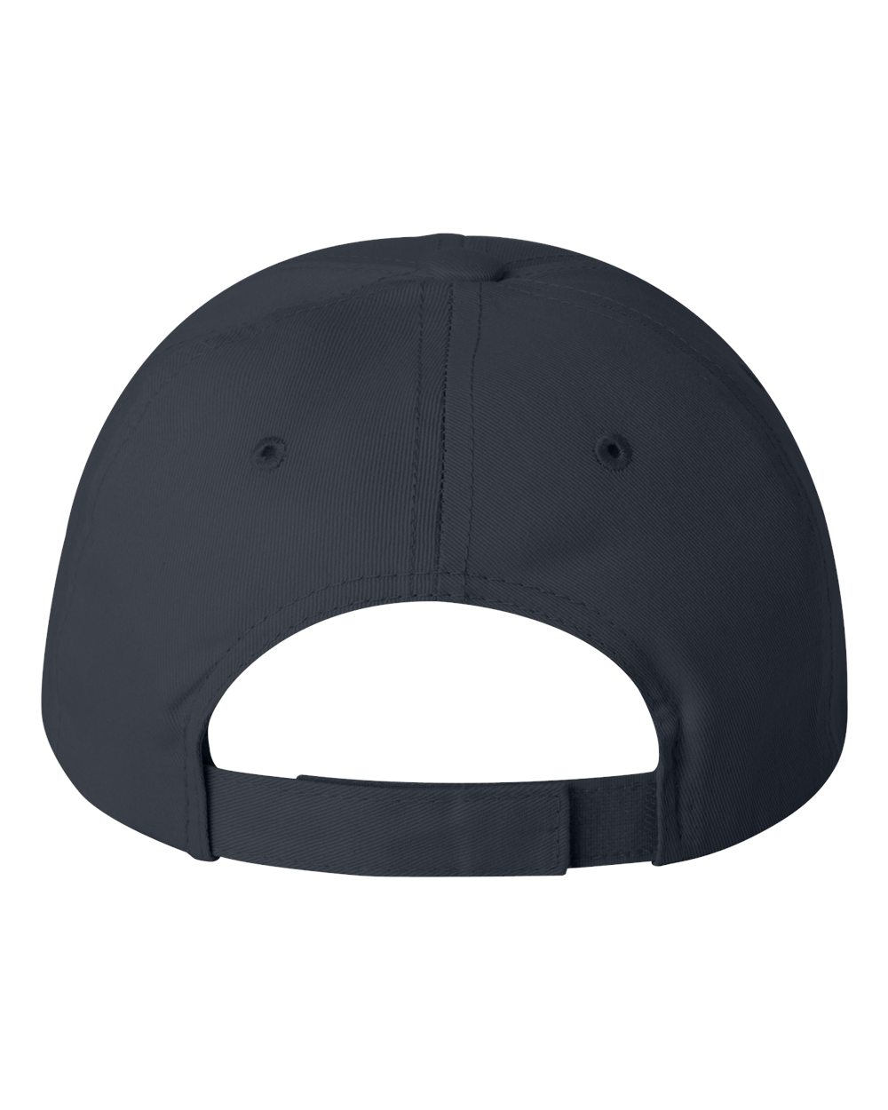 Rear View of Navy Cotton Twill Cap - 2260