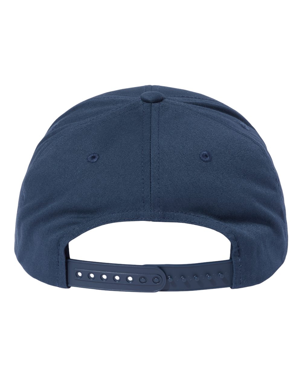 Front View of Navy CVC Snapback Cap - 6389