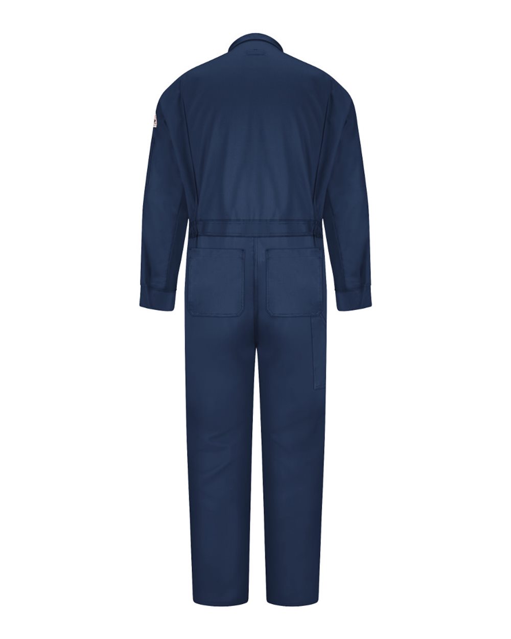 Front View of Navy Deluxe Coverall - CLD4