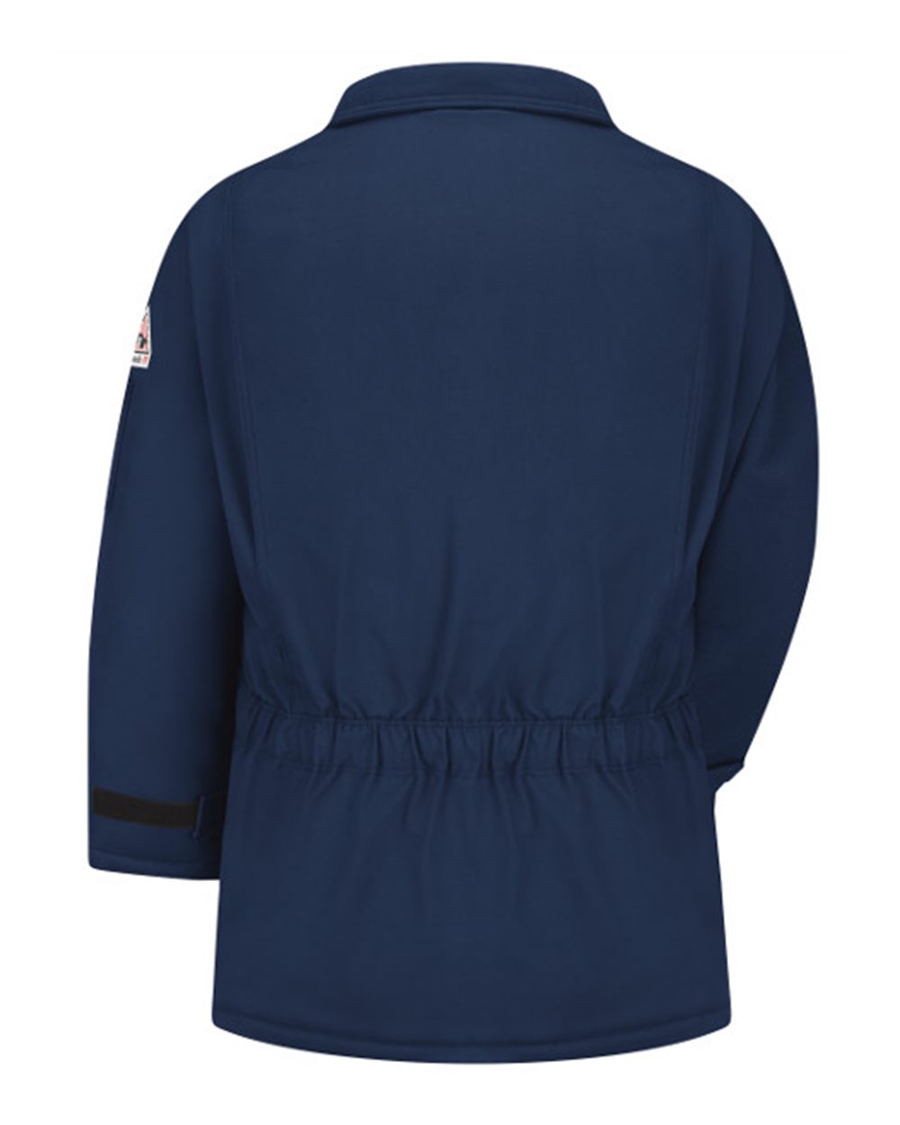 Rear View of Navy Deluxe Parka - Nomex® IIIA - JNP2
