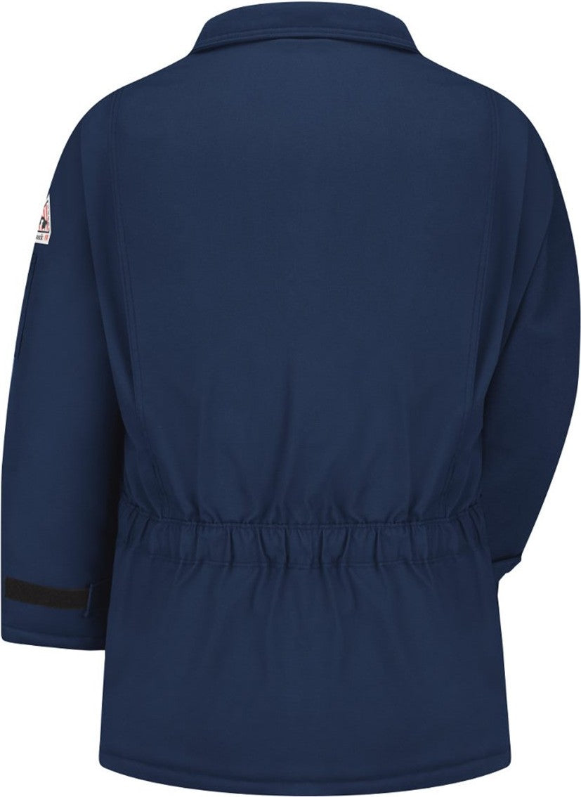 Front View of Navy Deluxe Parka - Nomex® IIIA - Tall Sizes - JNP2T
