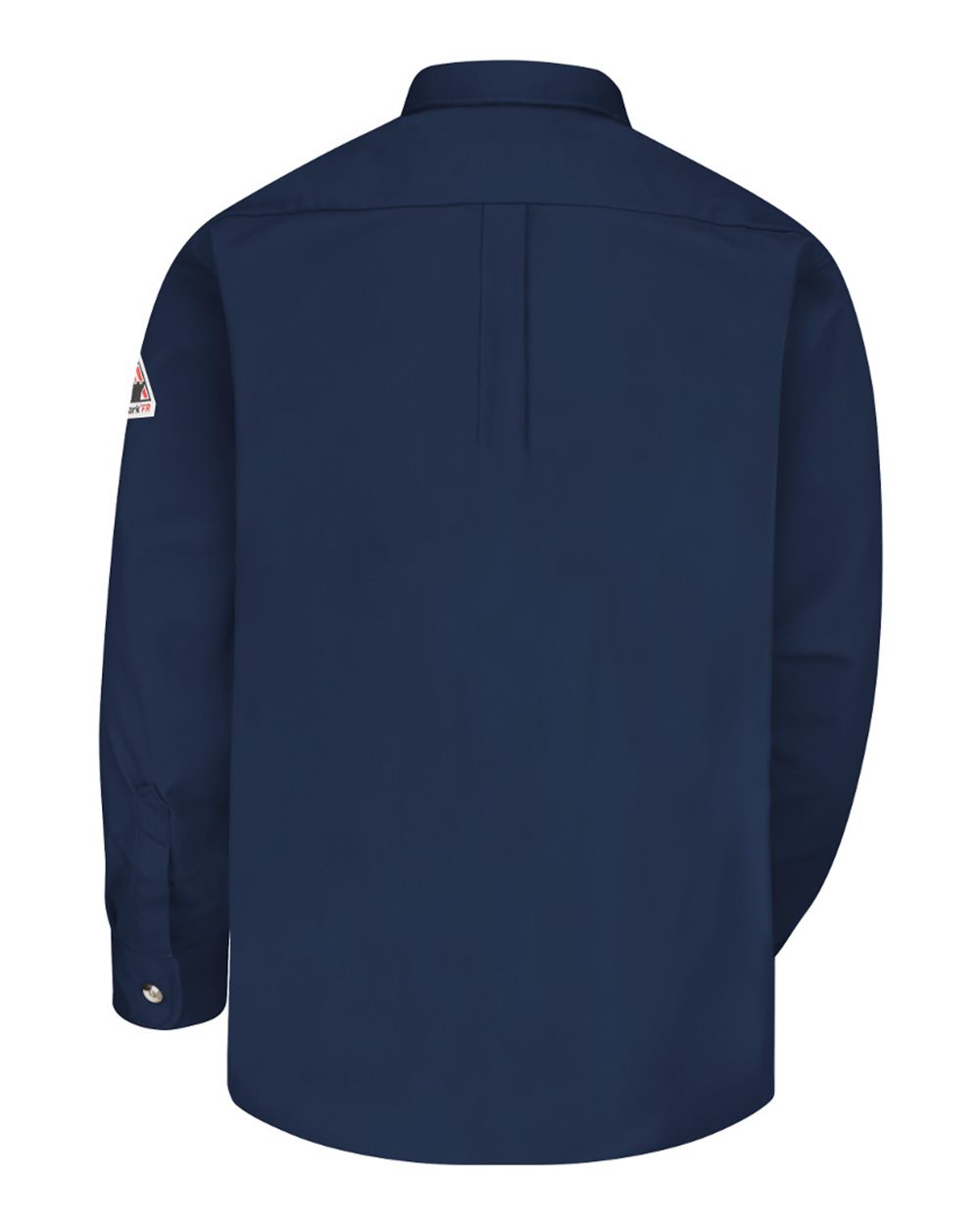 Front View of Navy Dress Uniform Shirt - Excel FR ComforTouch - 7 oz. - SLU2