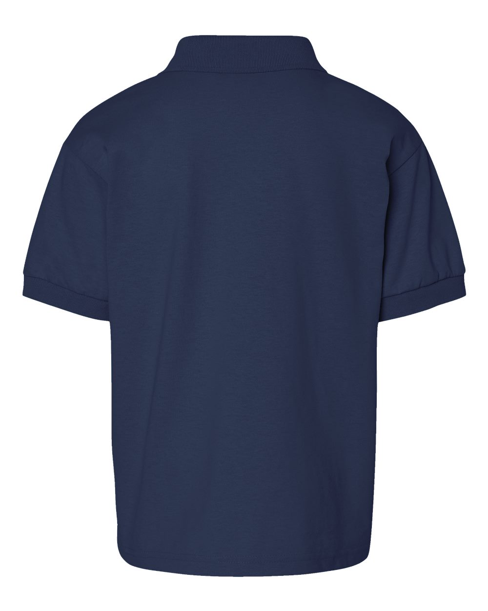 Front View of Navy DryBlend® Youth Jersey Polo - 8800B