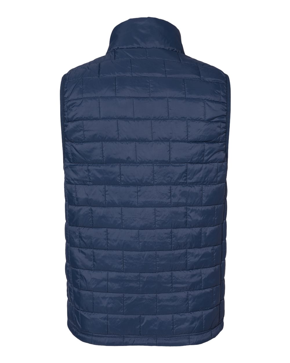 Rear View of Navy Elemental Puffer Vest - 8703