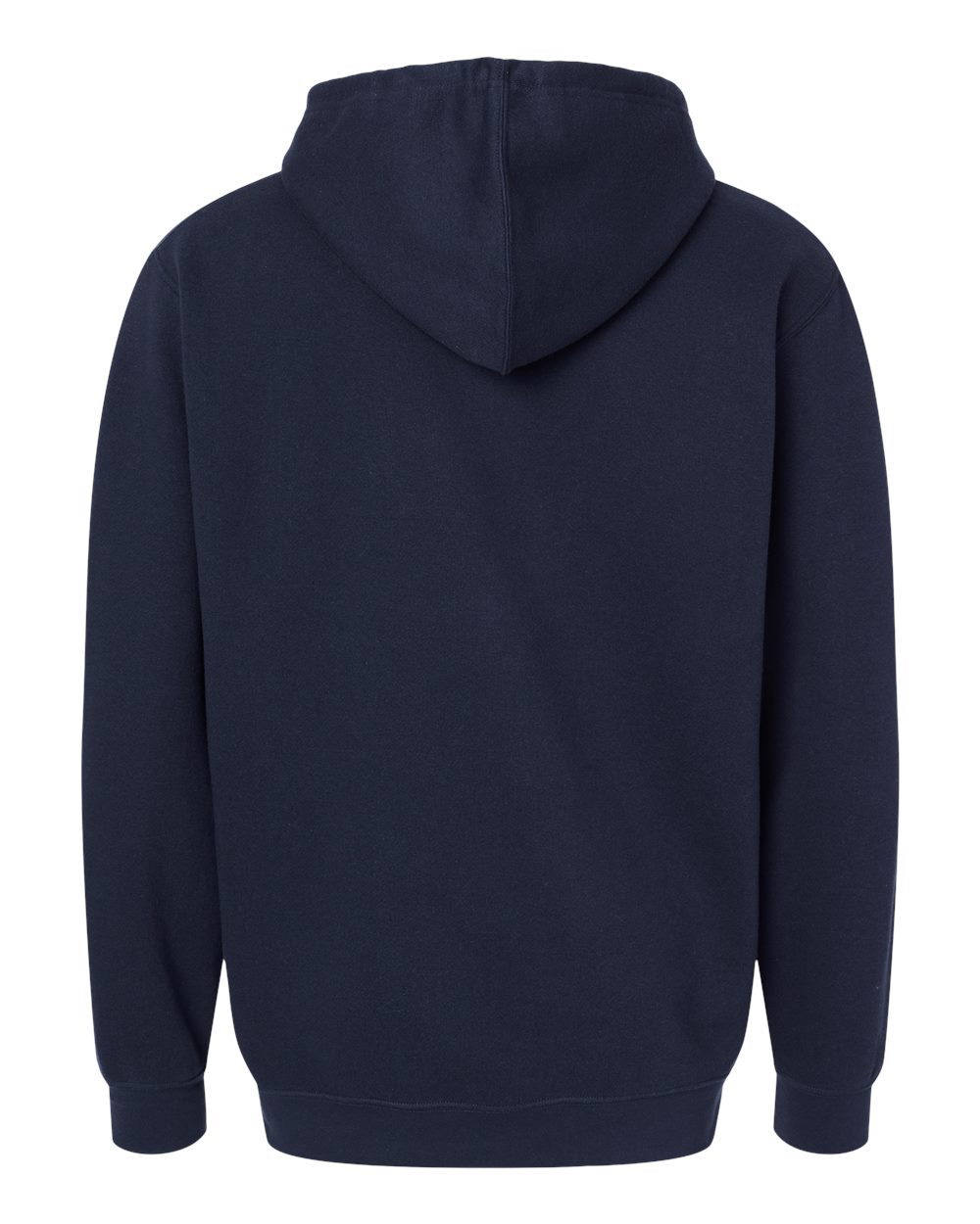 Front View of Navy Elevated Fleece Basic Hoodie - 6926