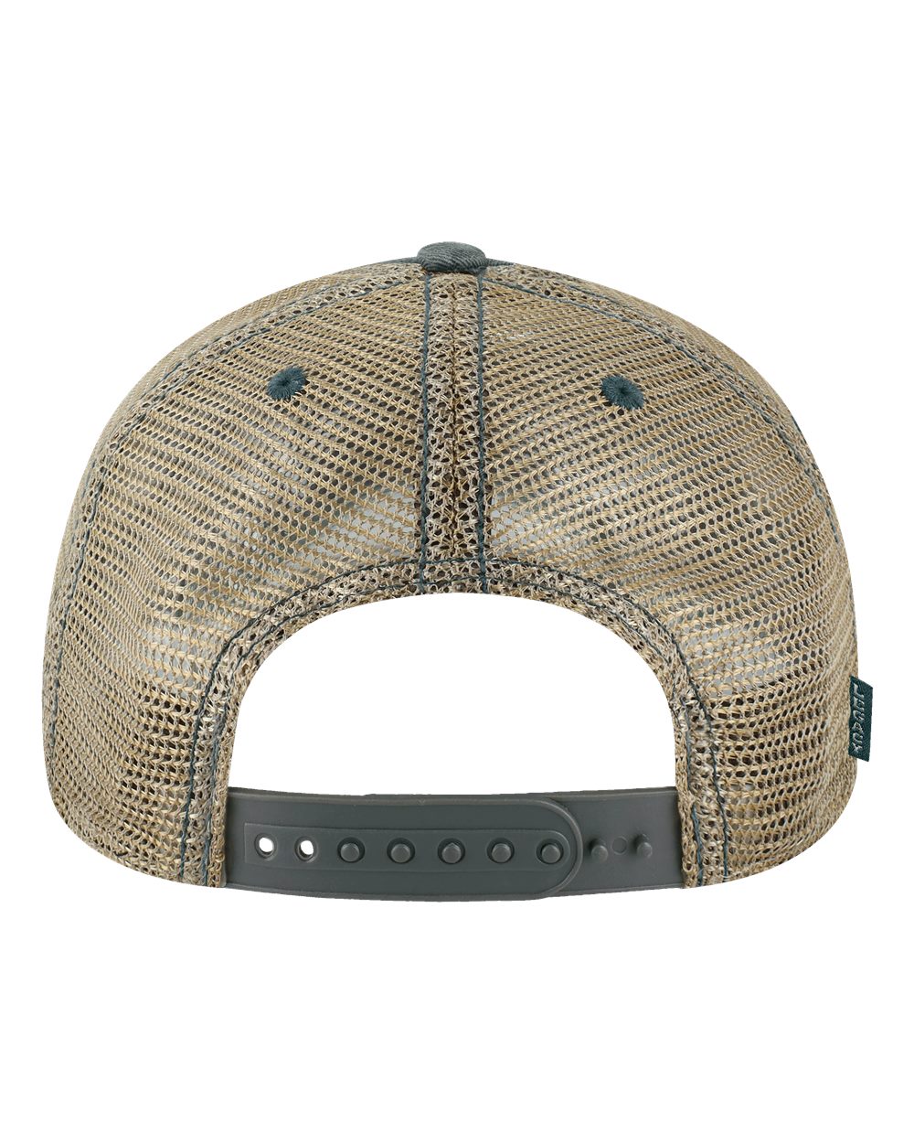 Front View of Navy Field Camo/ Java Old Favorite Trucker Cap - OFA