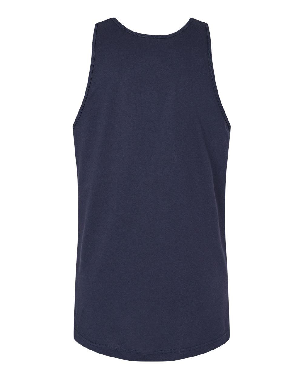Front View of Navy Fine Jersey Tank - 2408