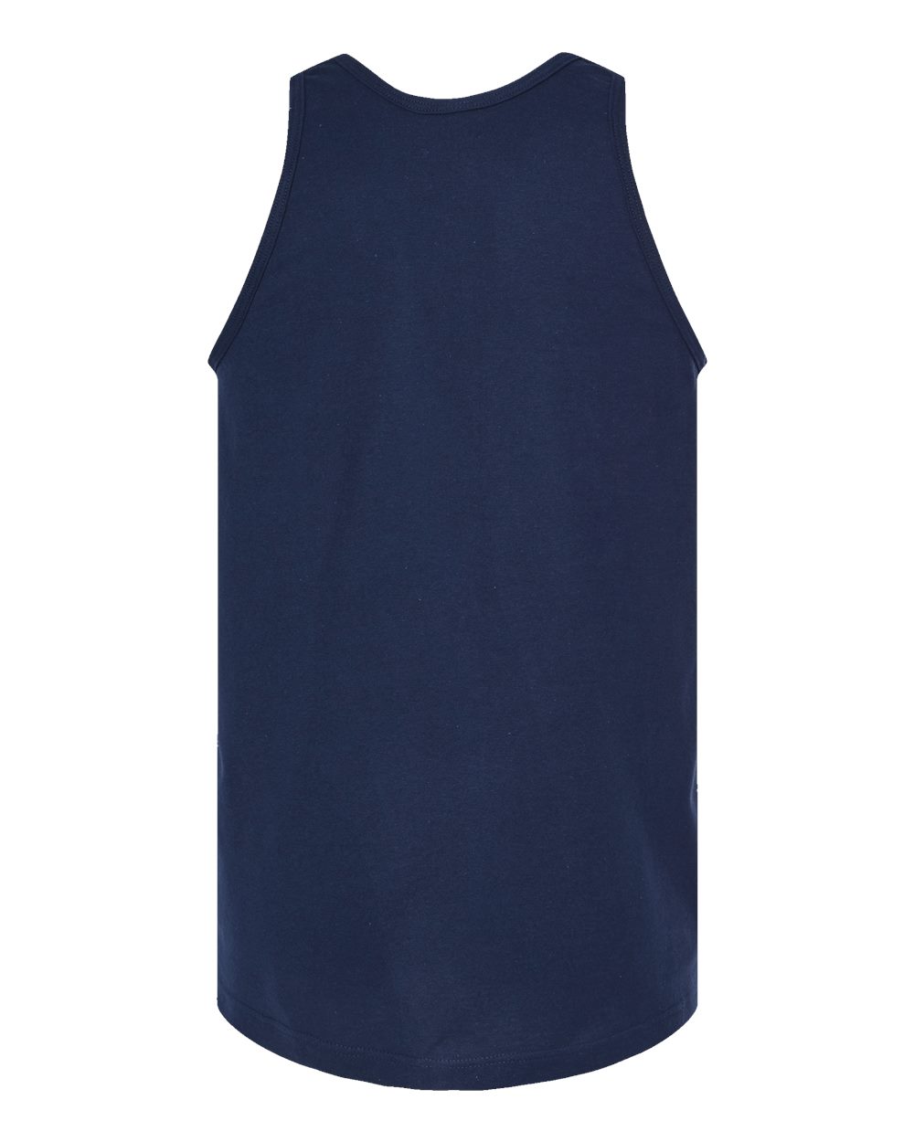 Front View of Navy Fine Jersey Tank Top - S105