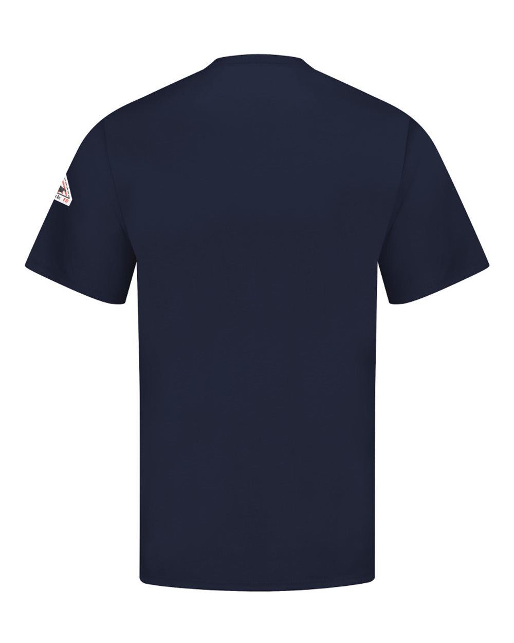 Rear View of Navy Flame-Resistant Excel FR® Shirt - SET8