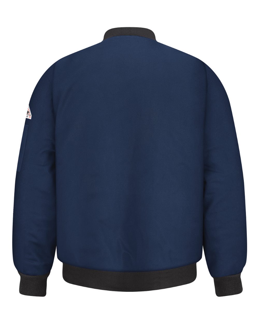 Front View of Navy Flame Resistant Team Jacket - JET2