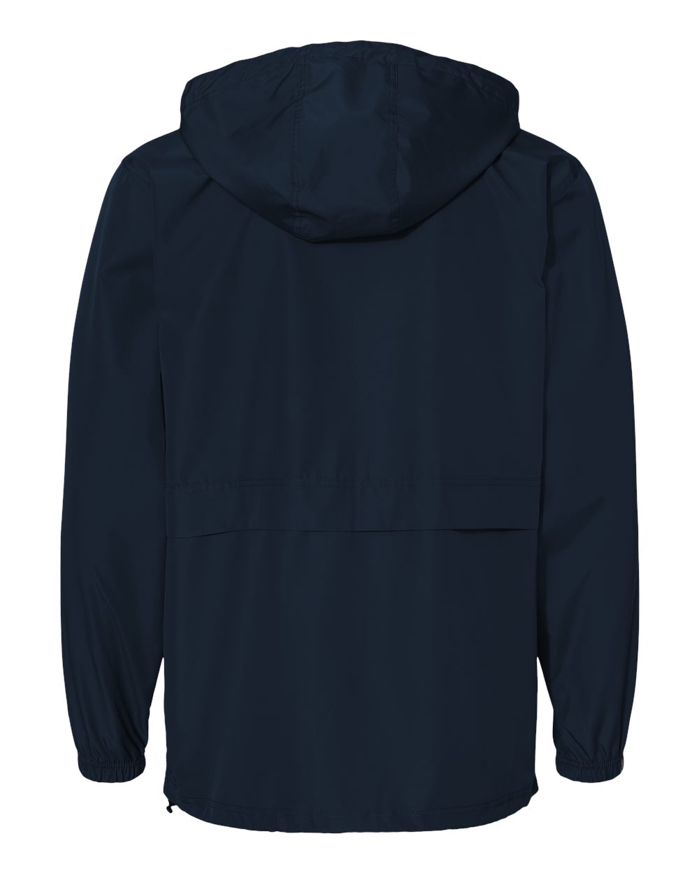 Front View of Navy Full-Zip Anorak Jacket - CO125
