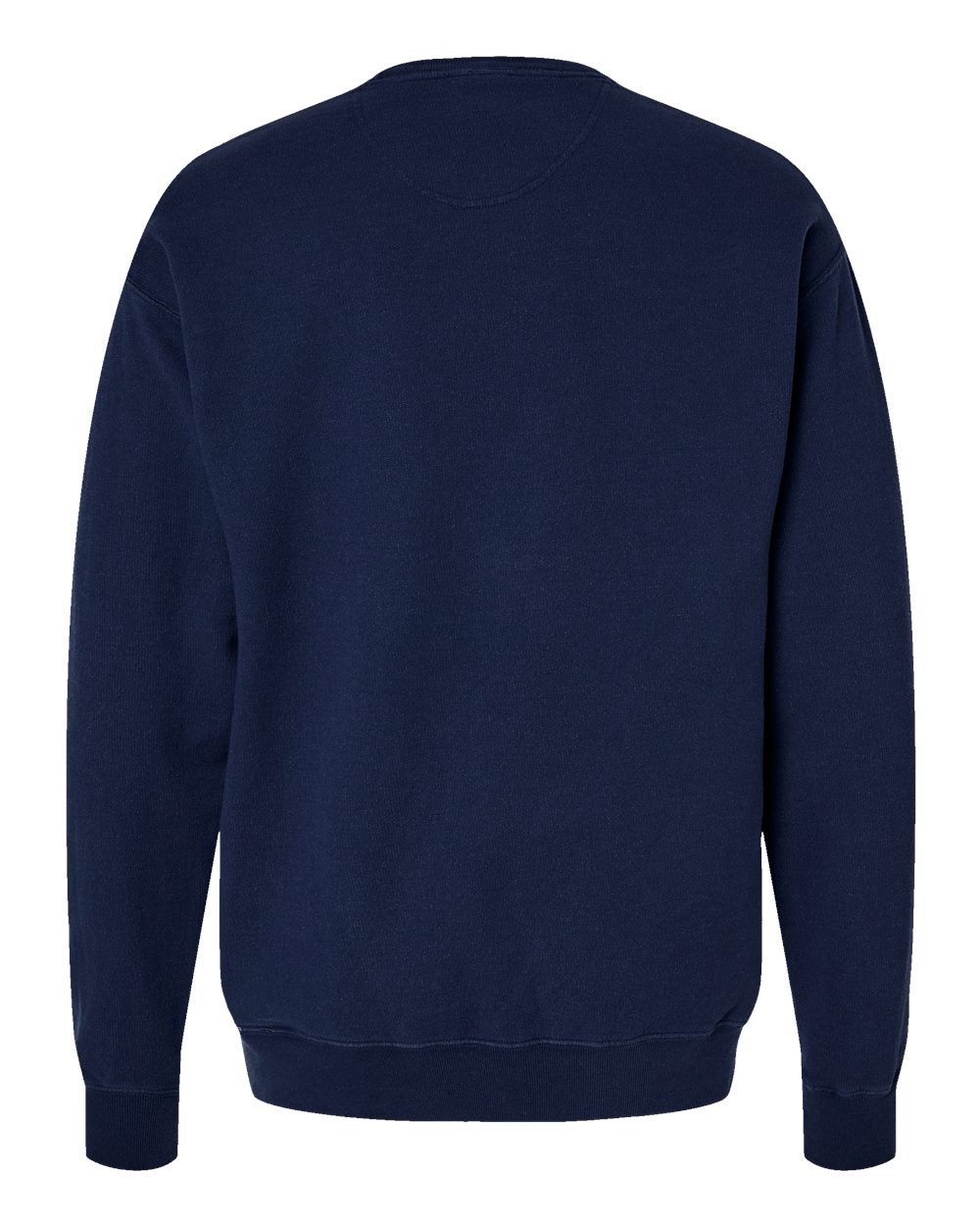 Front View of Navy Garment-Dyed Crewneck Sweatshirt - GDH400