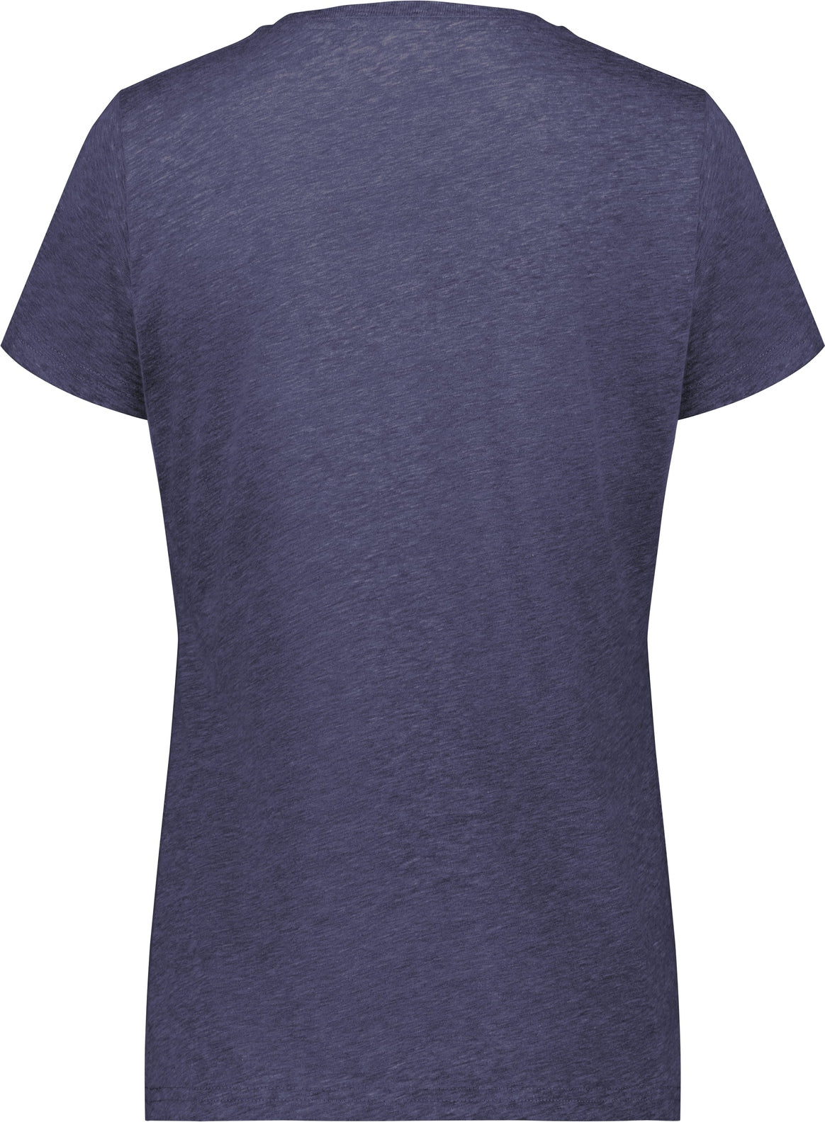 Rear View of NAVY HEATHER LDS ALL-DAY C/B TRI BLND TEE