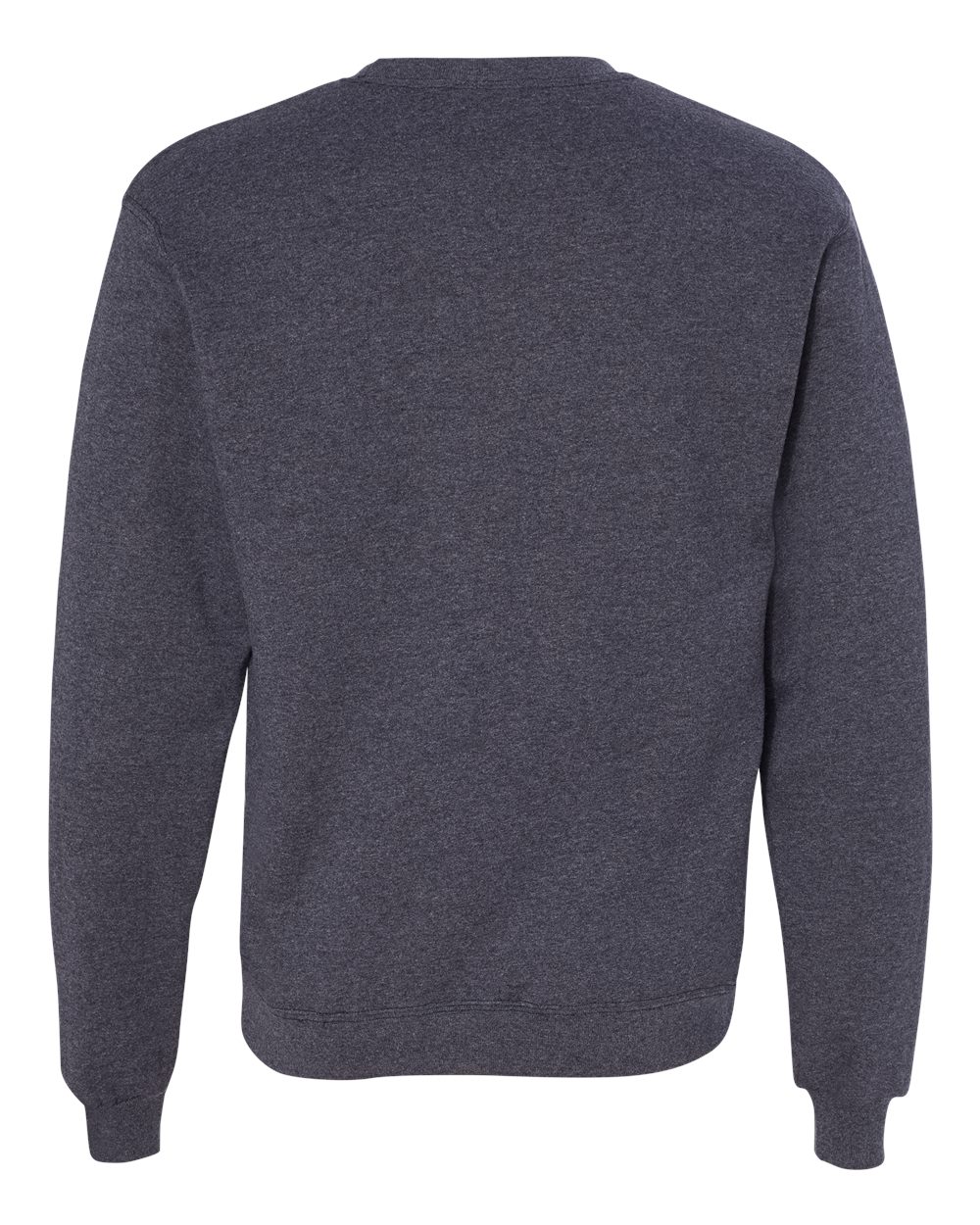 Rear View of Navy Heather Powerblend® Crewneck Sweatshirt - S600