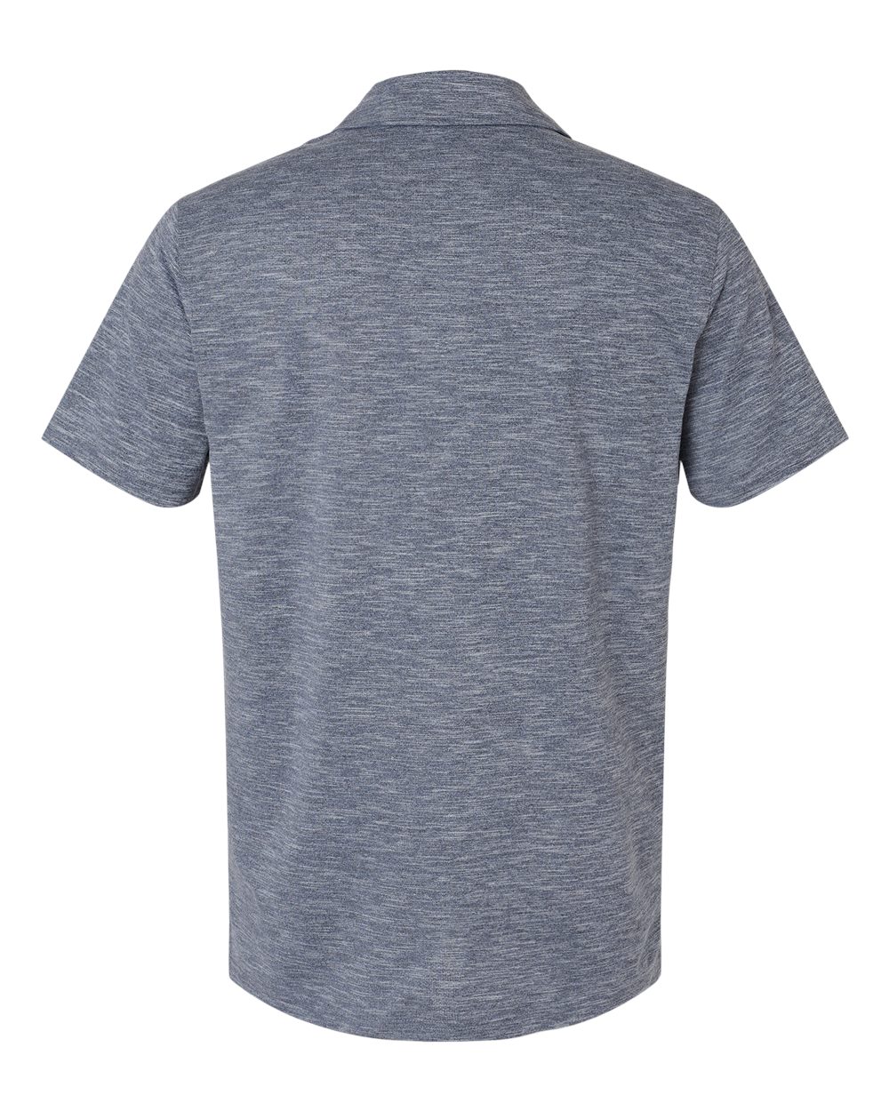 Front View of Navy Heather Sport Polo - CHP115