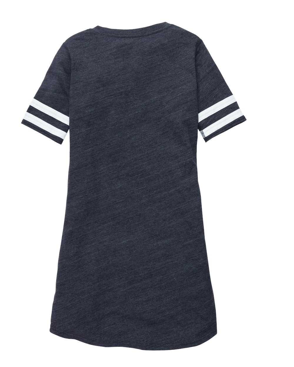 Front View of Navy Heather Women's All-Star Dress - T59