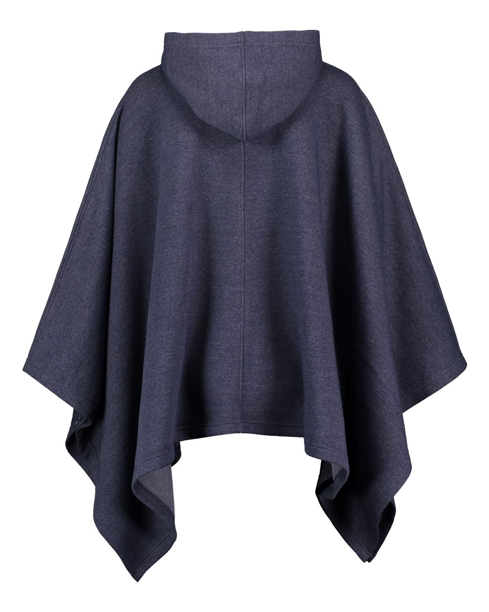 Front View of Navy Heather Women's Amanda Poncho - W17125