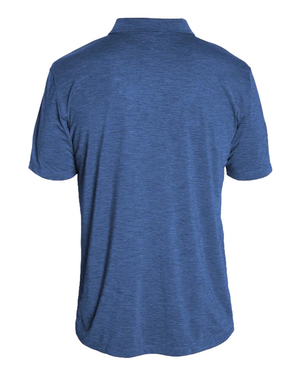 Front View of Navy Heathered Low Pro Tech Polo - MPLPRS0
