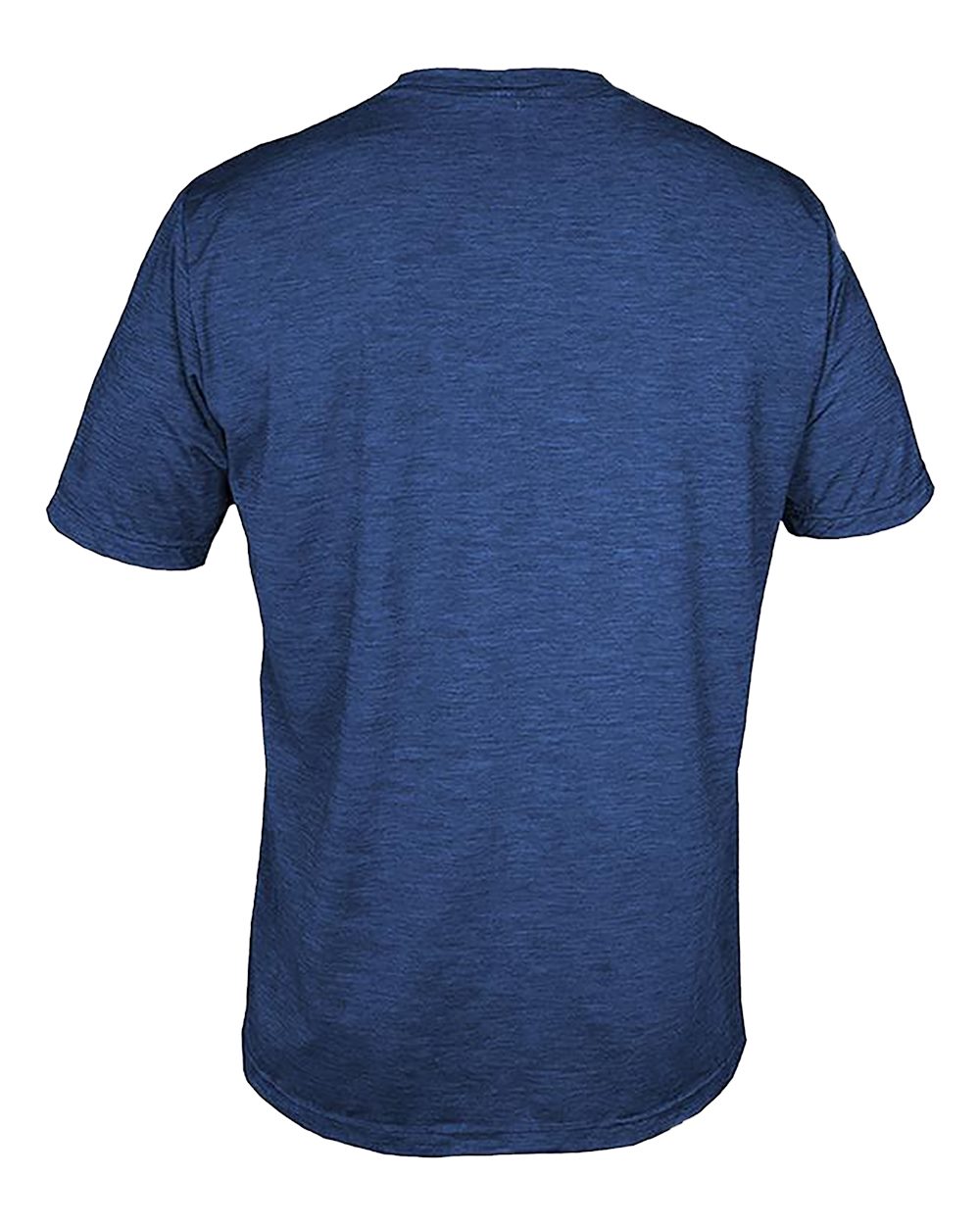 Front View of Navy Heathered Low Pro Tech T-Shirt - MVLPRS8
