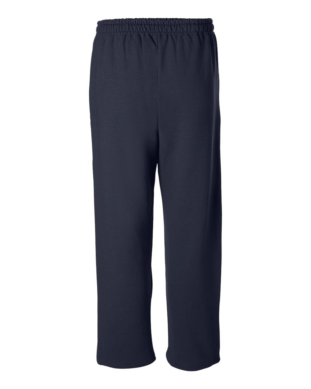 Rear View of Navy Heavy Blend™ Open-Bottom Sweatpants - 18400