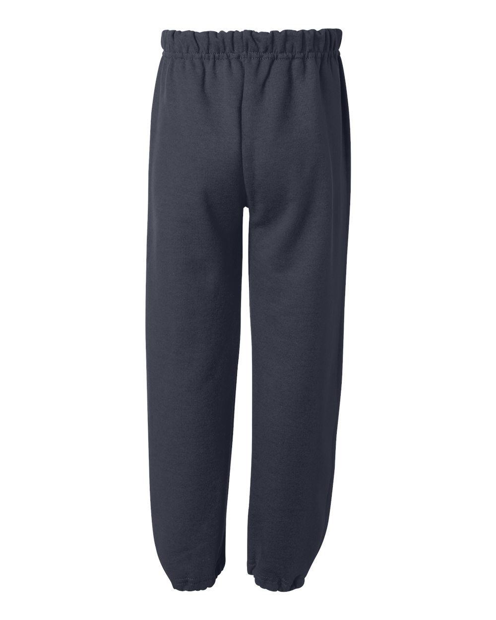 Rear View of Navy Heavy Blend™ Youth Sweatpants - 18200B