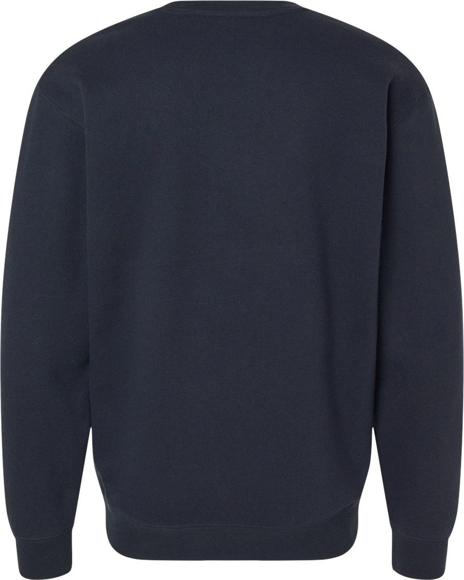 Front View of Navy Heavyweight Crewneck Sweatshirt - IND3000
