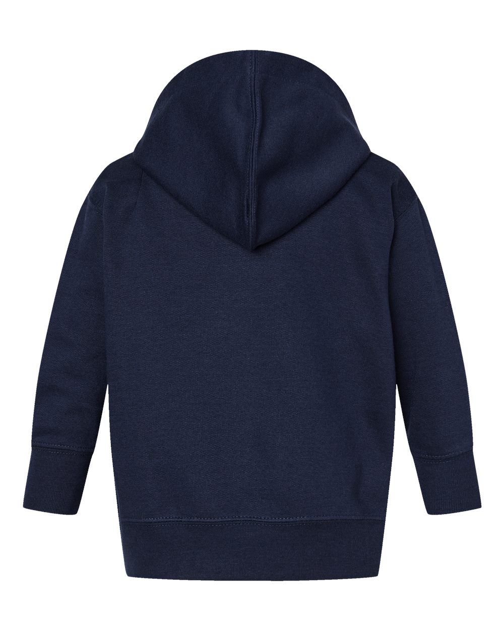 Rear View of Navy Infant Full-Zip Fleece Hoodie - 3446