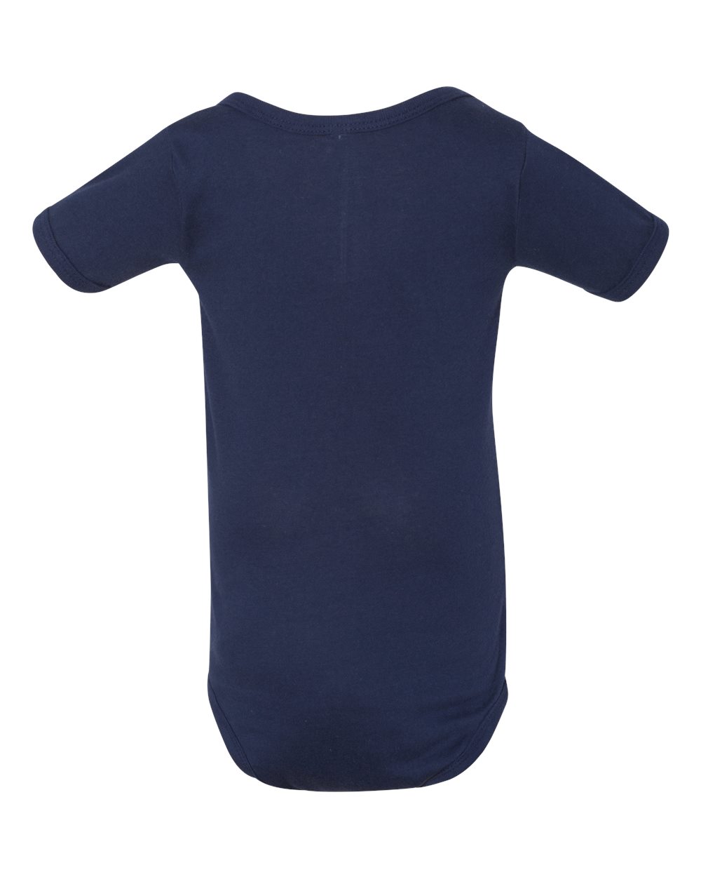 Front View of Navy Infant Jersey One Piece - 100B