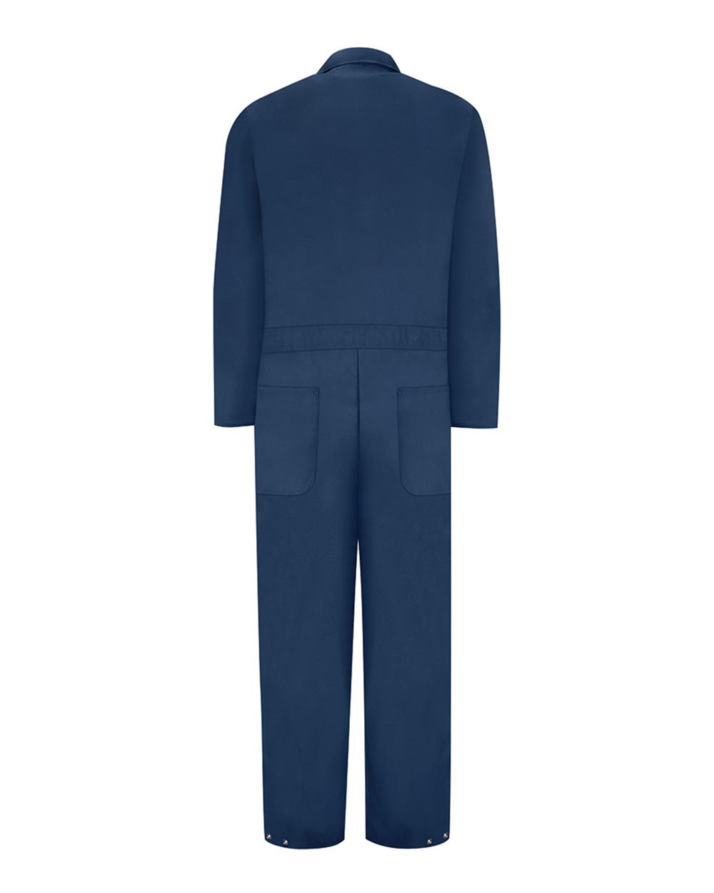 Front View of Navy Insulated Twill Coverall - CT30
