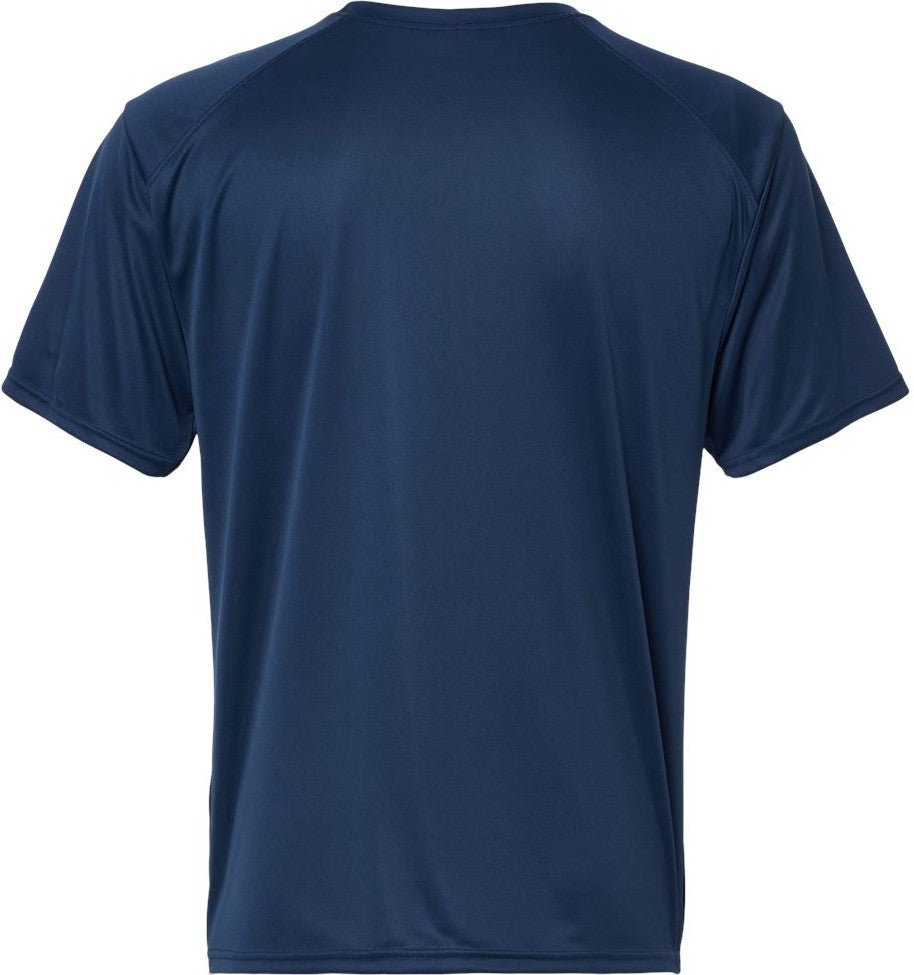 Rear View of Navy Islander Performance T-Shirt - 200
