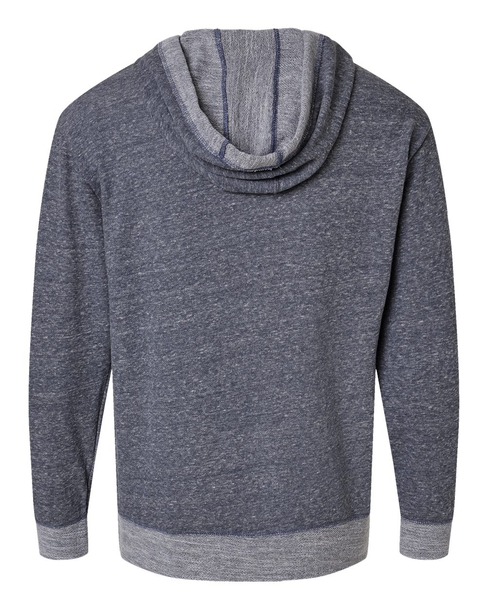 Front View of Navy Melange Harborside Mélange French Terry Hooded Pullover - 6779