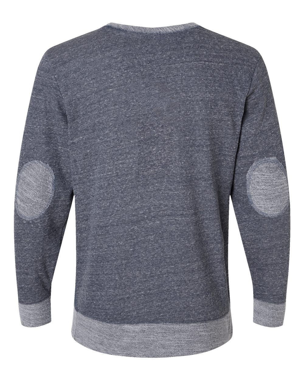 Front View of Navy Melange Harborside Mélange French Terry Pullover - 6965